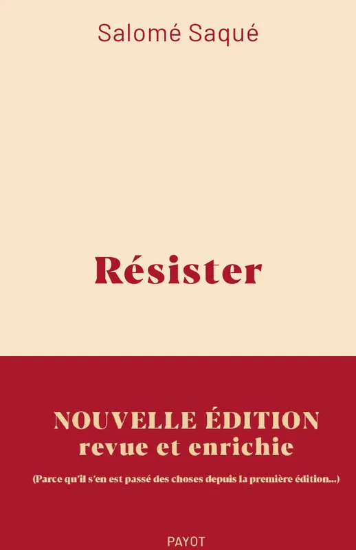 Couverture de Résister de Salomé Saqué