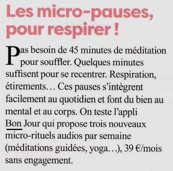 Extrait de Parents magazine, septembre-octobre 2026 : Les micro-pauses, pour respirer